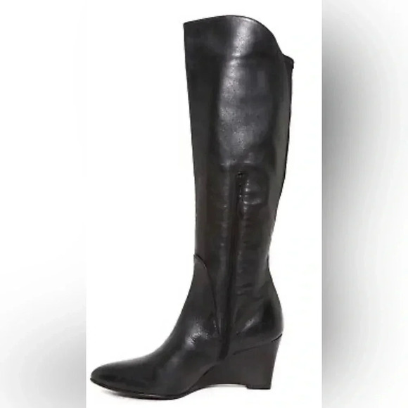 Stuart Wetzman PARKWAY black soft leather boots. Size 7​ - Picture 1 of 10